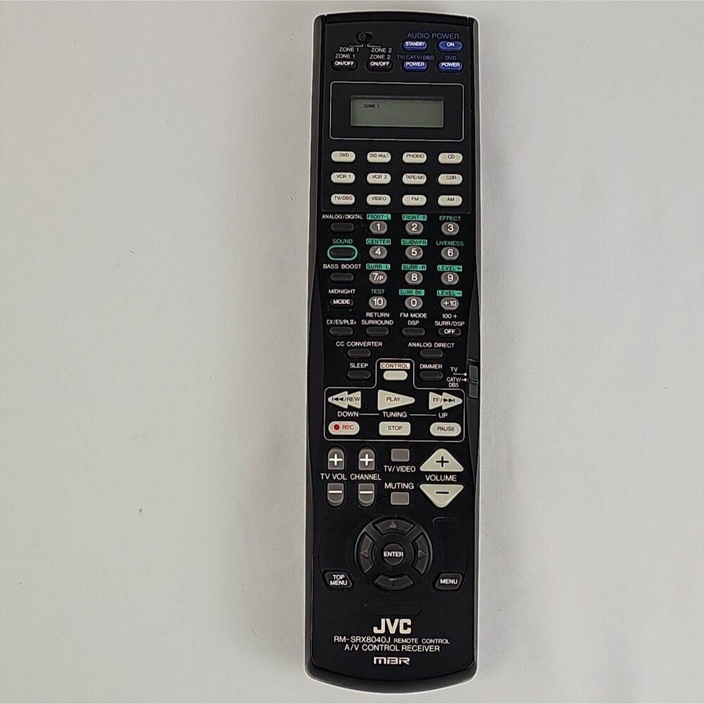 JVC RM-SRX8040J OEM A/V Receiver Remote Control RX-8040B Tested Working
